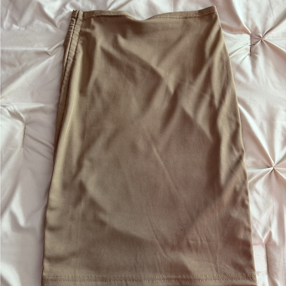 SHEIN Tan Pencil Skirt
